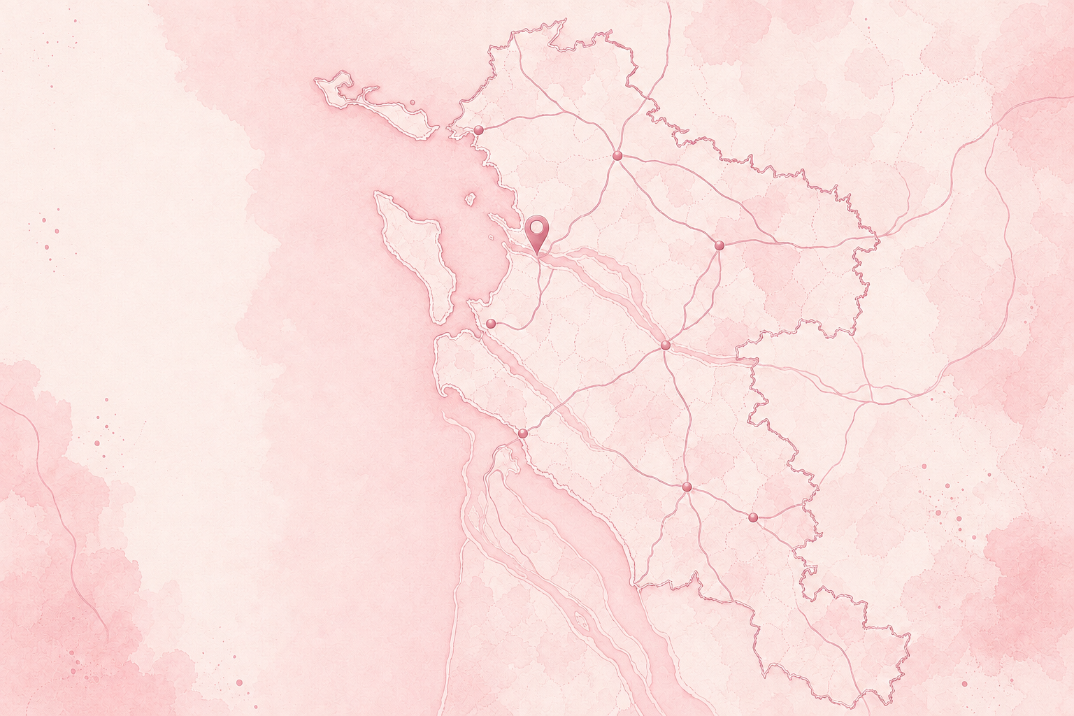 Carte illustrée de la zone de Rochefort Carte illustrée de la zone de Rochefort